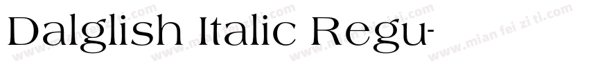 Dalglish Italic Regu字体转换